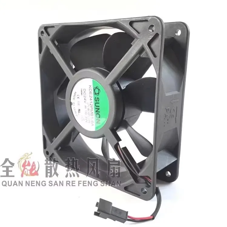 Authentic 12CM KDE2412PMB1-6A 120 * 120 * 38MM 24V 10.3W Siemens frequency converter cooling fan