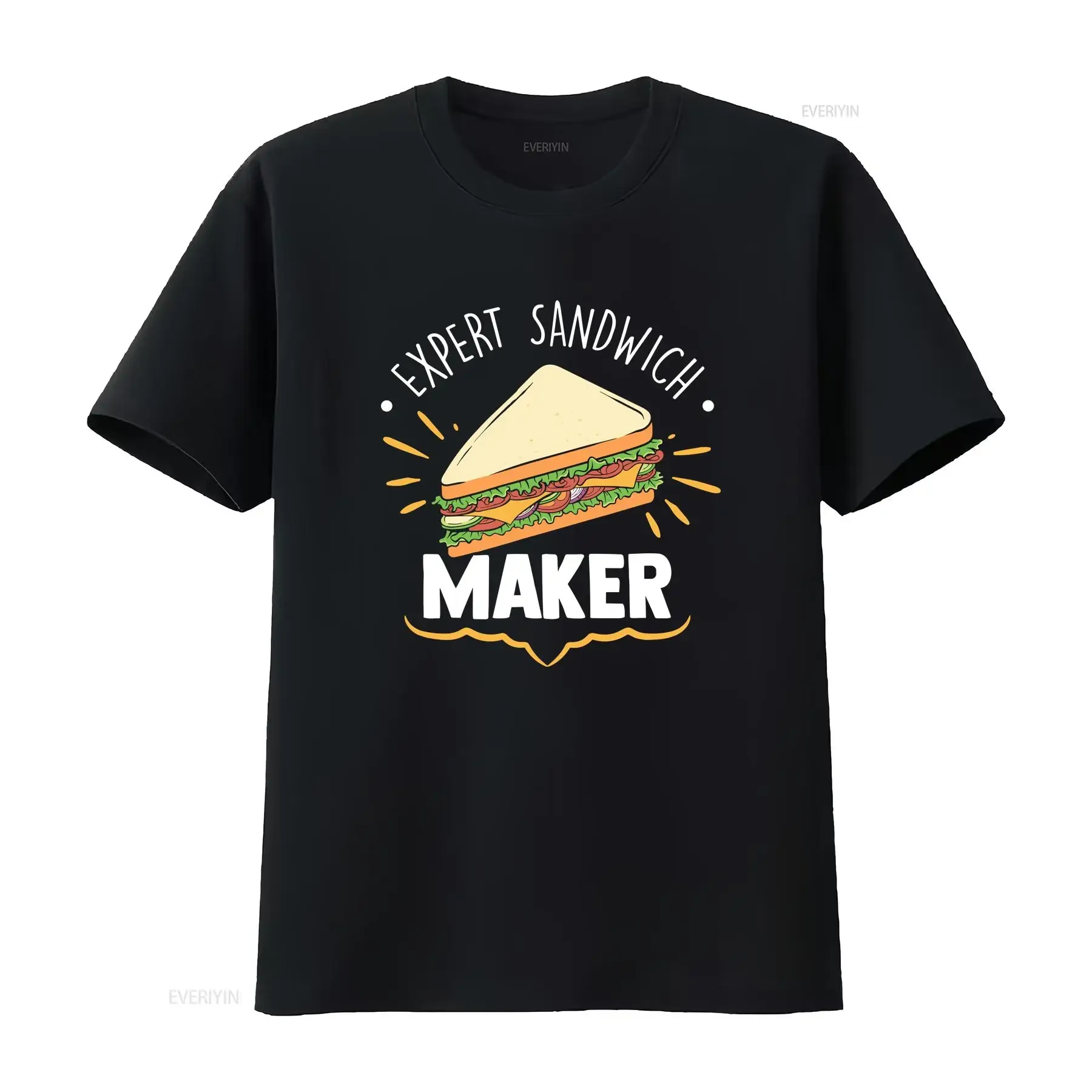 Expert Sandwich Maker Funny Making Entusiasta Camiseta vintage Lavado Suave Moda Versátil Casual gráfico Ligeramente Unisex