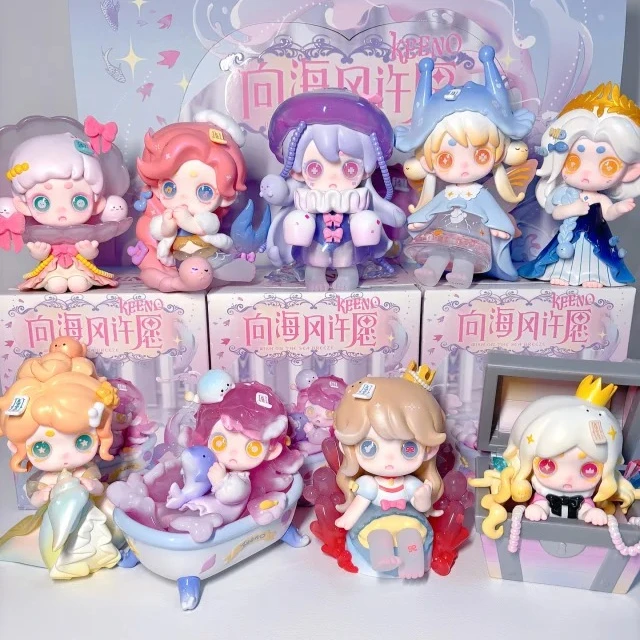 

Ghost Keeno V3 Wish on The Sea Breeze Series Blind Box Аниме Фигурки Mystery Box Симпатичные аниме-фигурки Коллекционная модель Сумка-сюрприз
