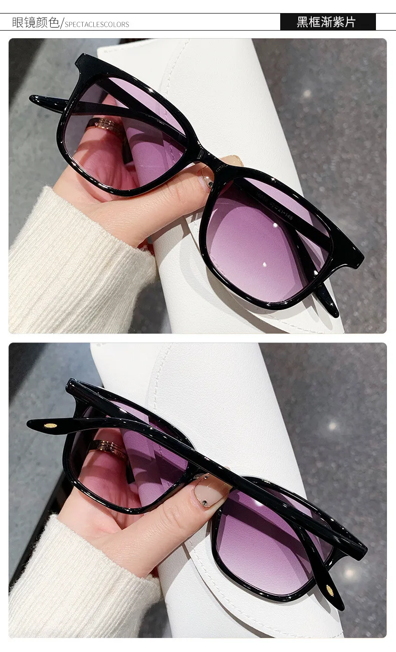 Neue Vintage Quadratische Sonnenbrille für Damen und Herren Luxusmarke Kleine Rechteckige Sonnenbrillen für Frauen Kleine Elliptische Brillen – Detail 7