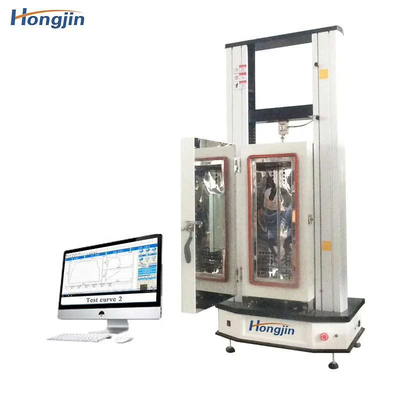 Hot Sale Hong Jin High Temperature Tensile Compression Testing Machine With High Temperature Furnace