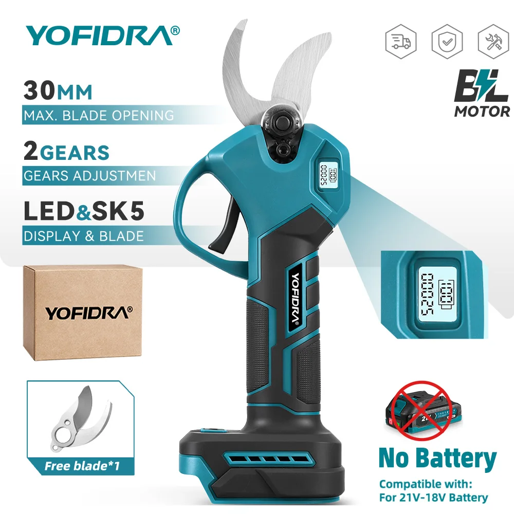 �y�Z�[�����zYOFIDRA 30mm 2�i�K�M�A �u���V���X�d������΂��� �R�[�h���X����@ �}�؂�@ �}�L�^18V�o�b�e���[�s���Ή�