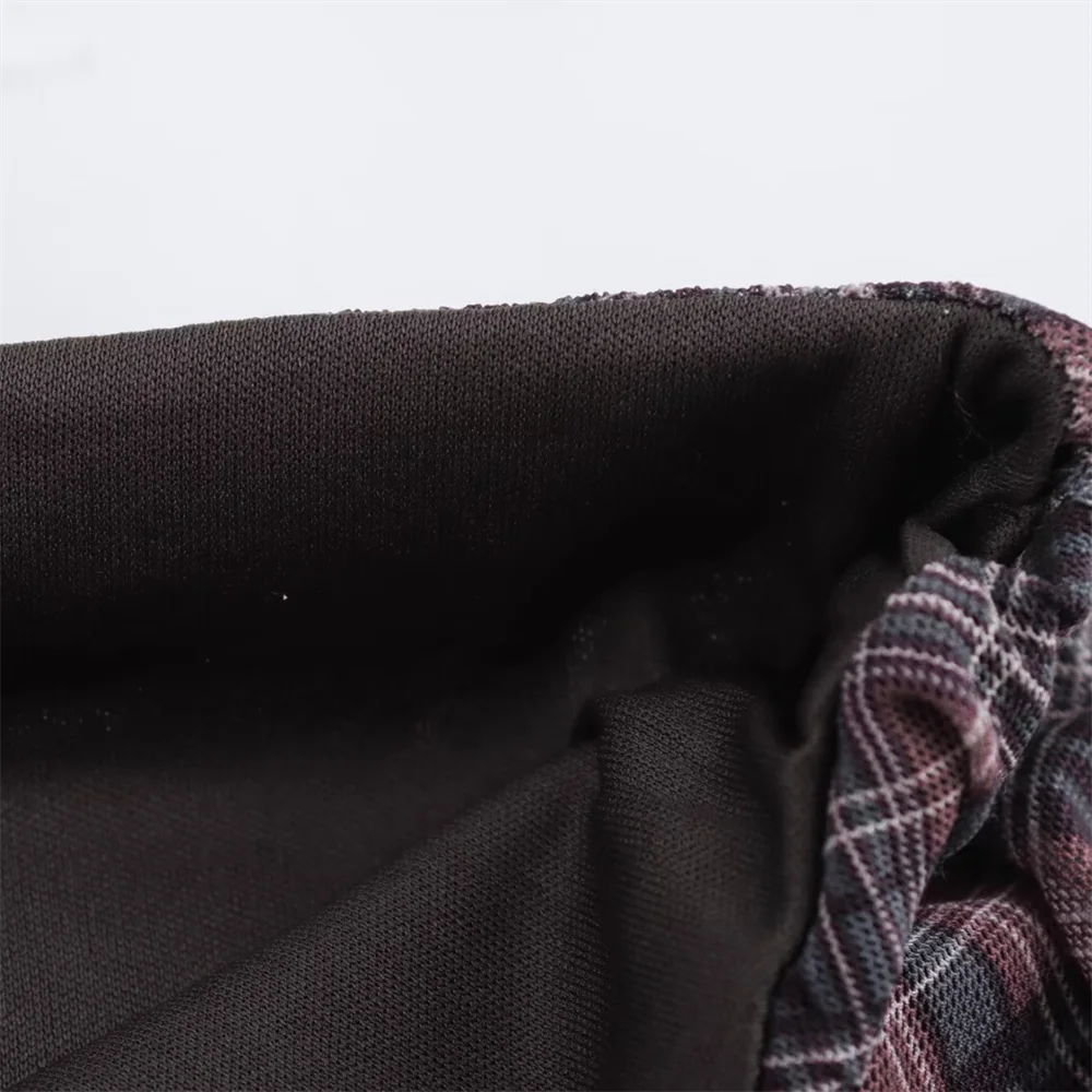 PB&ZA Womens High Waisted Plaid Midi Skirt with Flared Hem Perfect for Creating Classic and Stylish Outfits