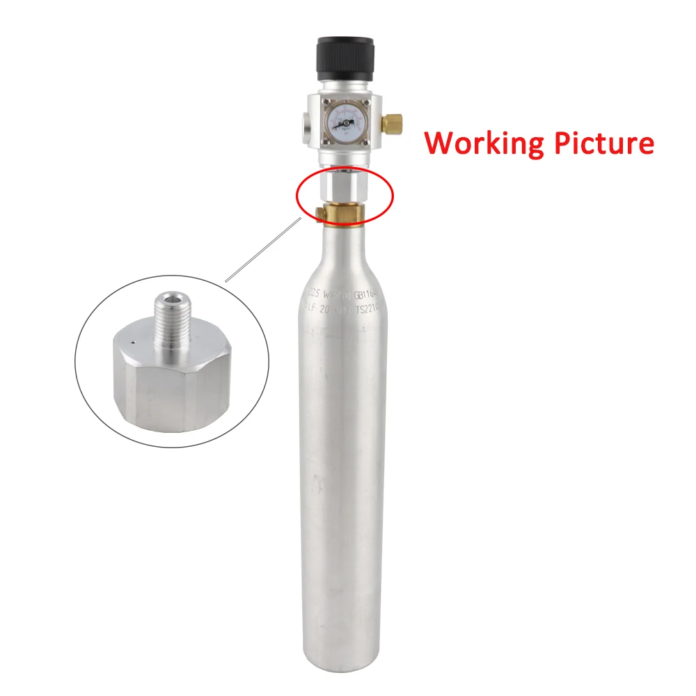 CO2 Cylinder Refill Adapter Converter Soda Stream bottle TR21*4 to Mini Co2 Regulator 3/8-24 UNF Homebrew Beer Cornelius Keg