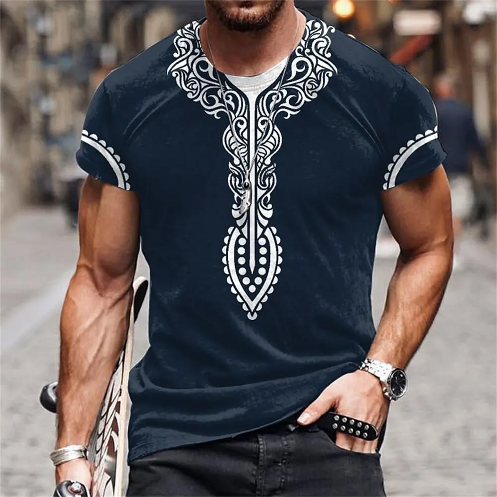 Africa Ethnic T-Shirts African Dashiki 3D Printed Men Women Fashion Streetwear Oversized Short Sleeve T Shirt Tees Tops Clothing