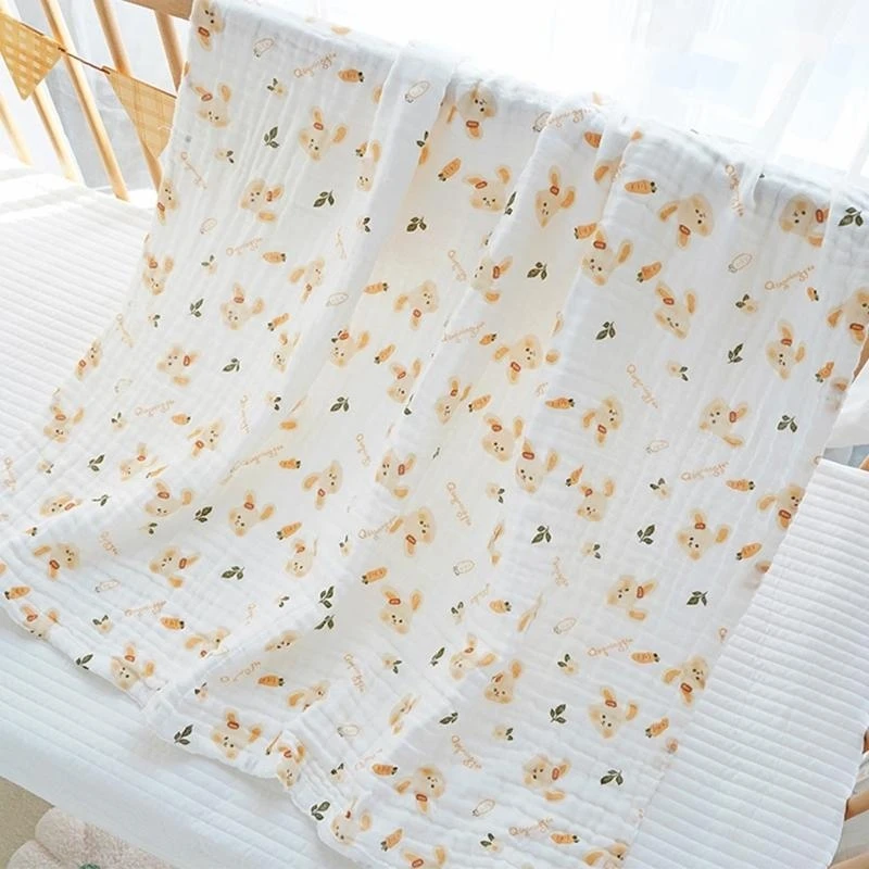 لحاف صغير من القطن J15U للرضع، غطاء لعربات الأطفال ناعم ومريح لحديثي الولادة #4