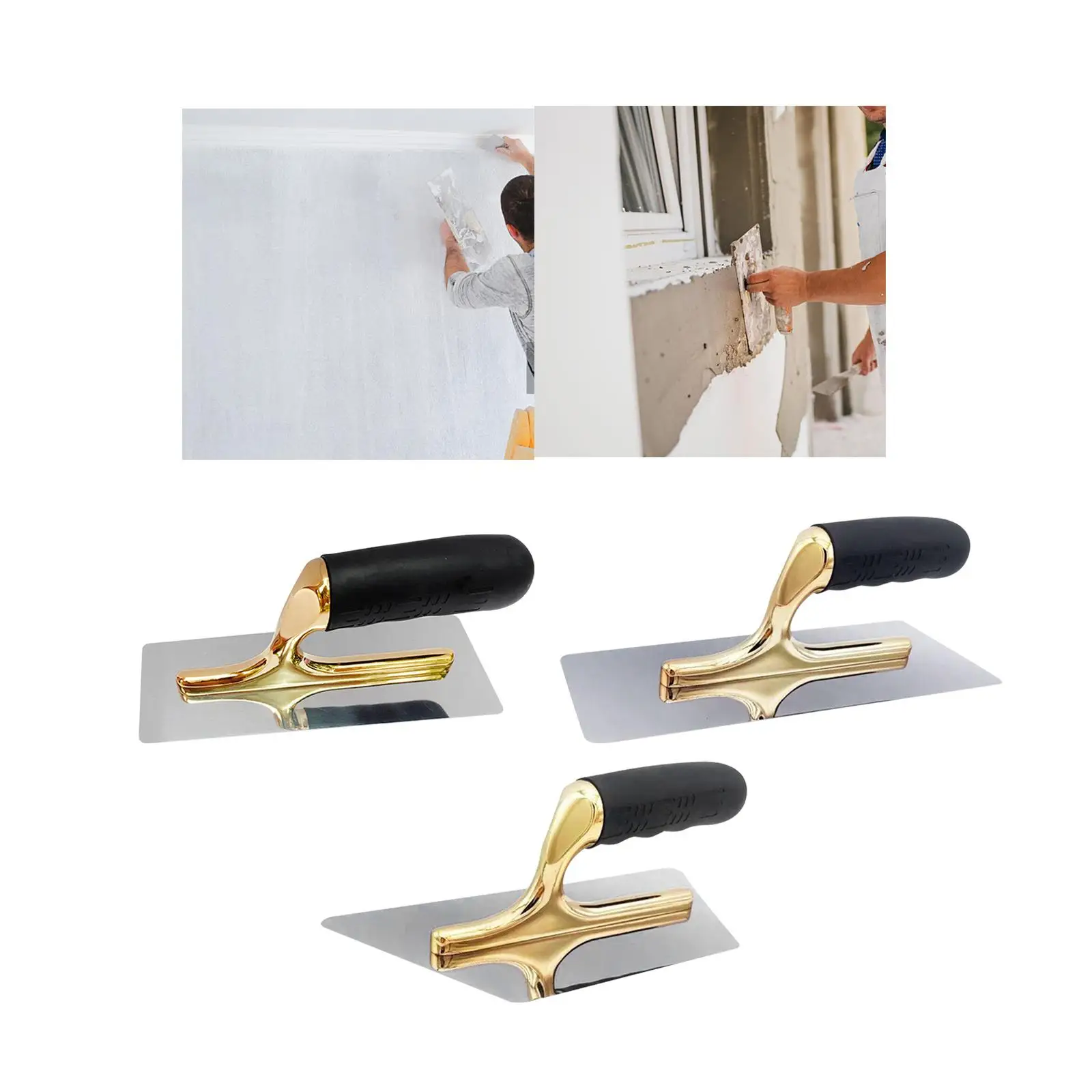 Plaster Cement Putty Scraper Comfort Grip Soft Handle Finishing Trowel for Wall Decoration Wall Construction Sheetrock Concrete