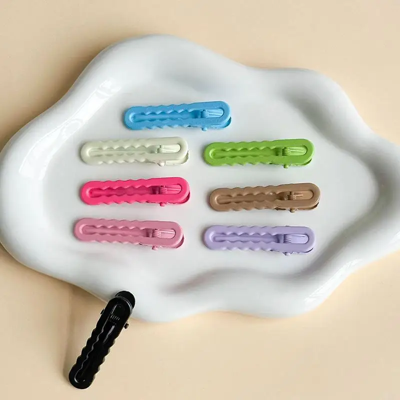 20 Stück Haarspangen in Bonbonfarben, Metall-Hohlwellen-Haarspangen für Frauen und Mädchen, DIY-Pony-Seitenclip, Make-up-Haarstyling-Accessoires – Detail 3