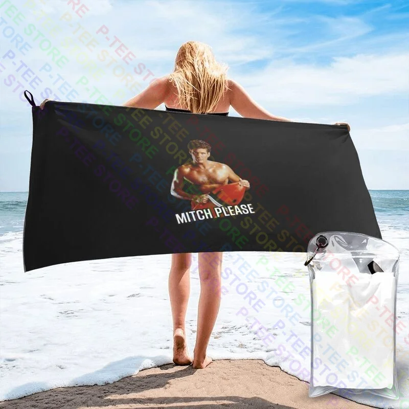 Baywatch Mitch Please 2 Quick dry Towel Surf Lightweight Beach Blanket