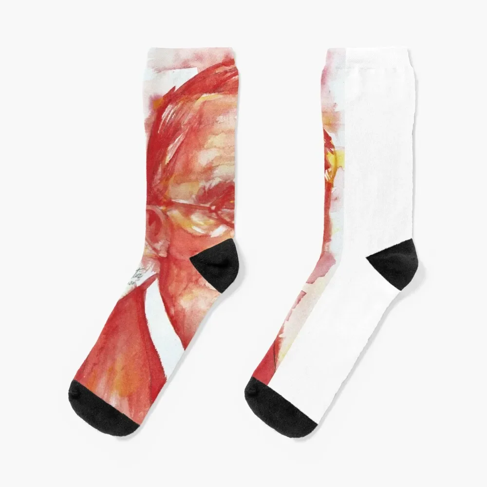 CARL JUNG watercolor portrait.8 Socks snow man christmas gifts set Socks For Women Men's