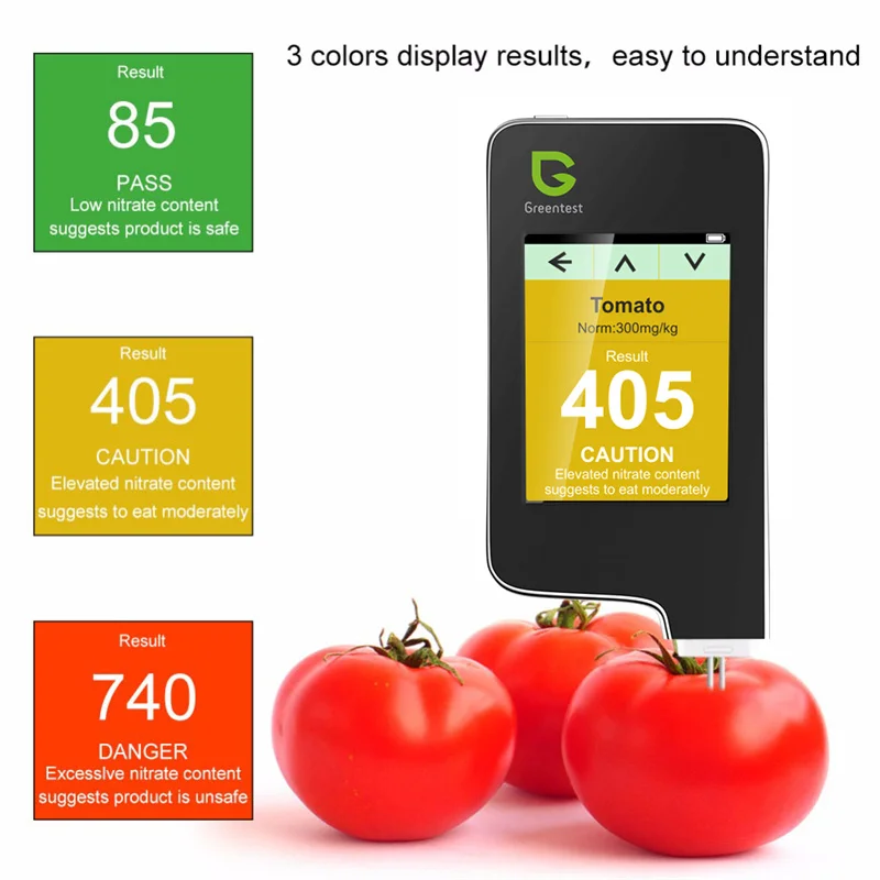 Greentest ECO 4F T Multi-function High Accuracy Food Detector, Nitrate Tester for Fruit and Vegetable Meat Health Analyzers