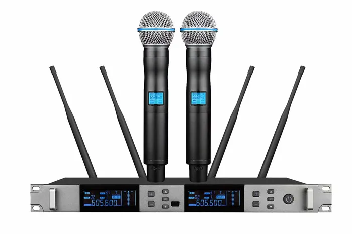 TKG TURE DIVERSITY 640-690MHz KU-39 uhf ثنائي القناة اللاسلكي المهنية الصوت مرحلة الأداء ميكروفون لاسلكي