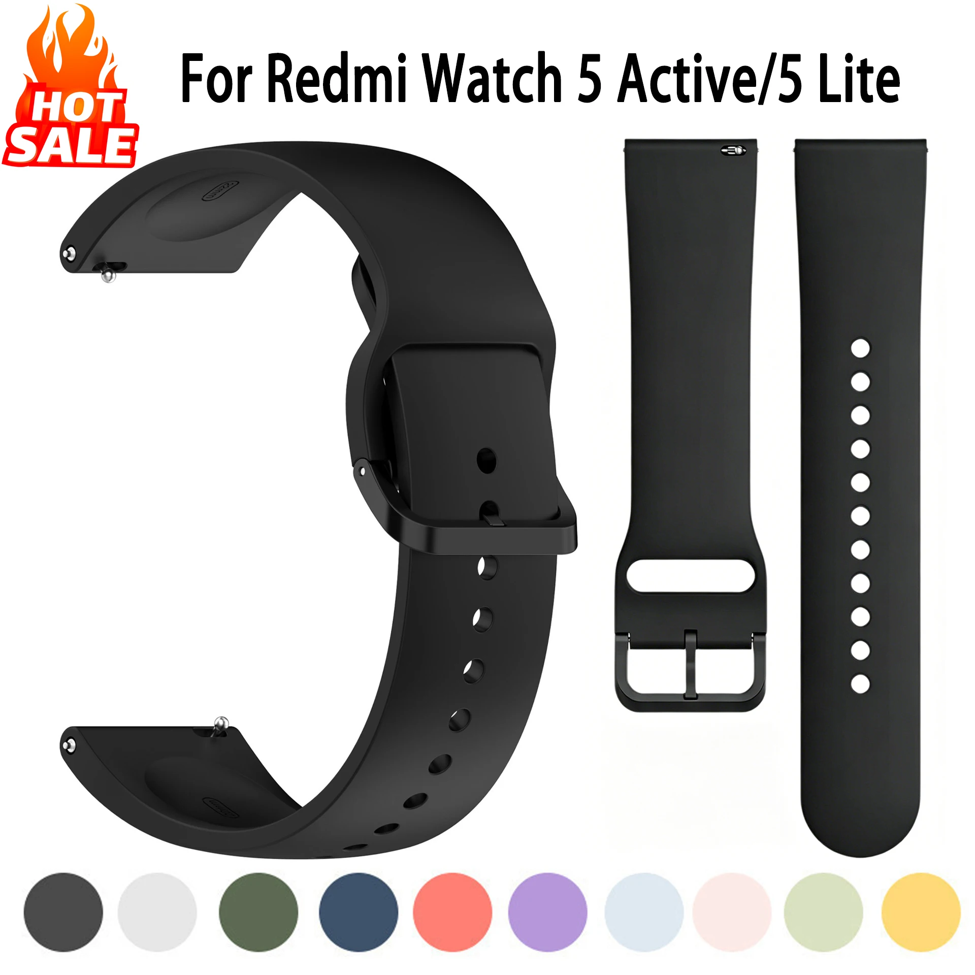 �y�Z�[�����z22mm �V���R���X�g���b�v Redmi Watch 5 Active/5 Lite �X�}�[�g�E�H�b�`�p �A�N�Z�T���[ �u���X���b�g Redmi Watch 5 Lite �X�|�[�c�o���h