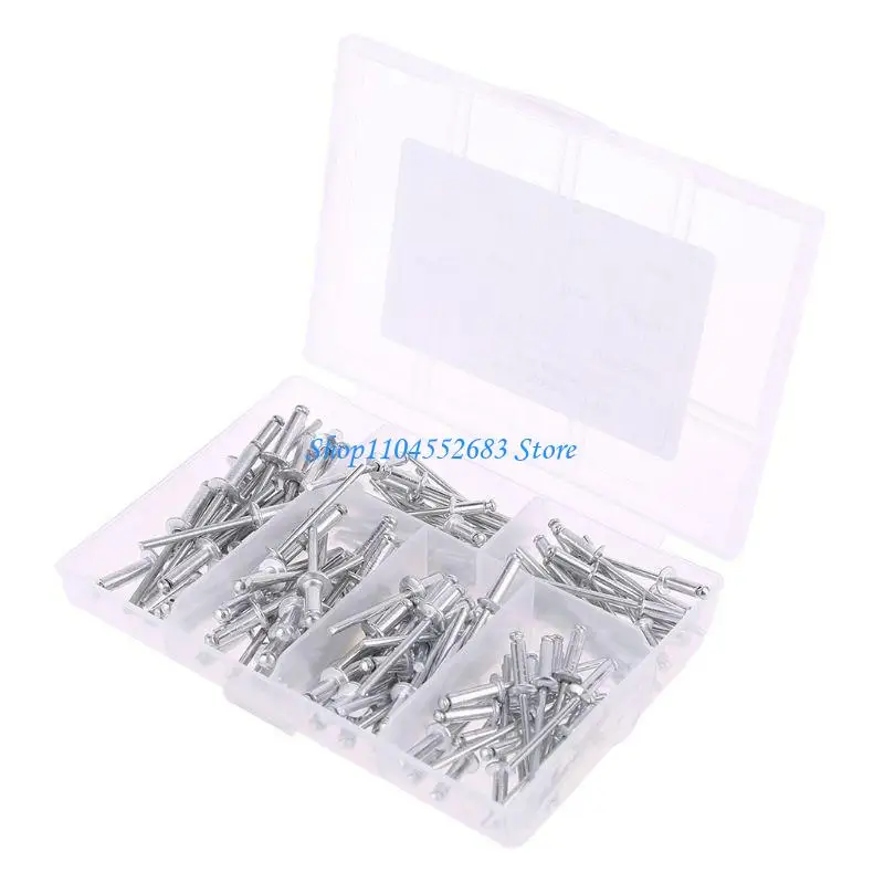 Y6GD 120 قطعة من المسامير العمياء المصنوعة من الألومنيوم معدنية خفيفة التحمل لبرشام البوب الأساسية #2