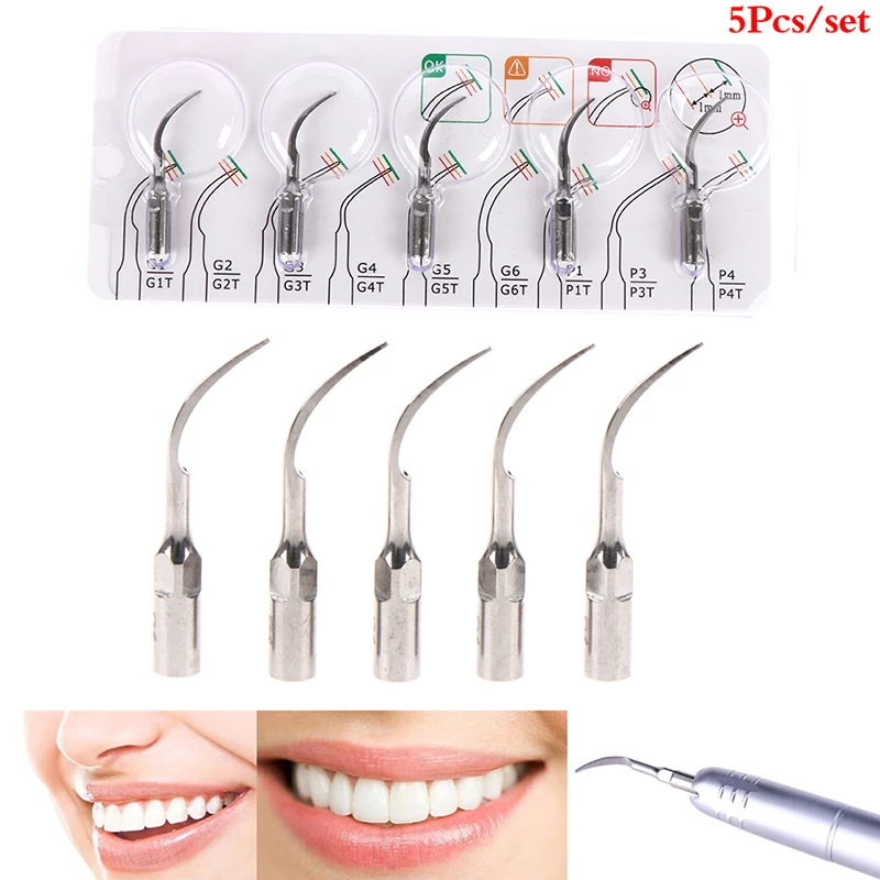 Substituição descartável da máquina odontológica, Material dentário, Limpeza dos dentes, 5pcs