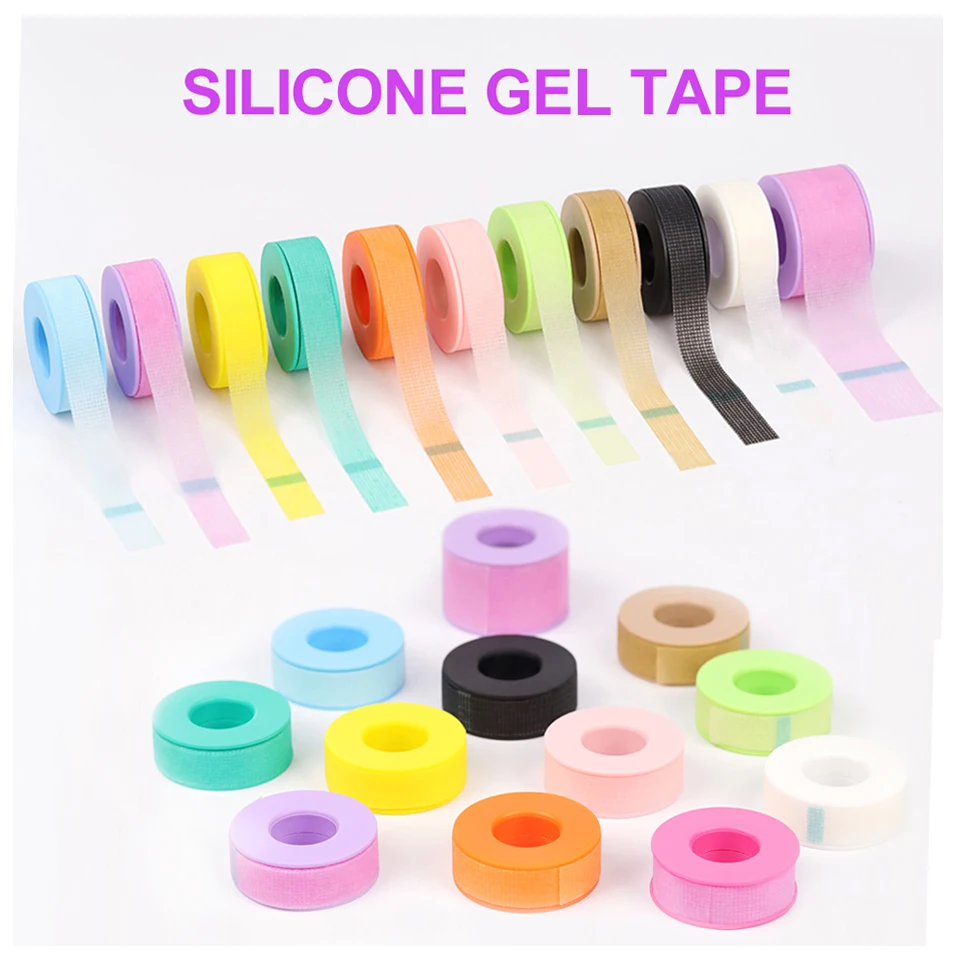 Niet-Geweven Siliconen Gel Wimper Tape Ademende Gevoelige Resistente Microporeuze Wimperverlenging Kleur Tape Sticker Make-Up Tools