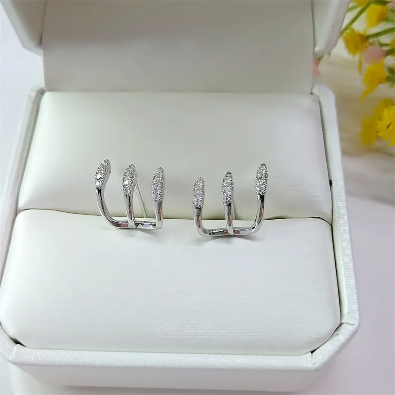 بيع الساخن الذهب لون مخابل ستد أقراط تبهج تثقب الأذن اكسسوارات أقراط الحزب للنساء