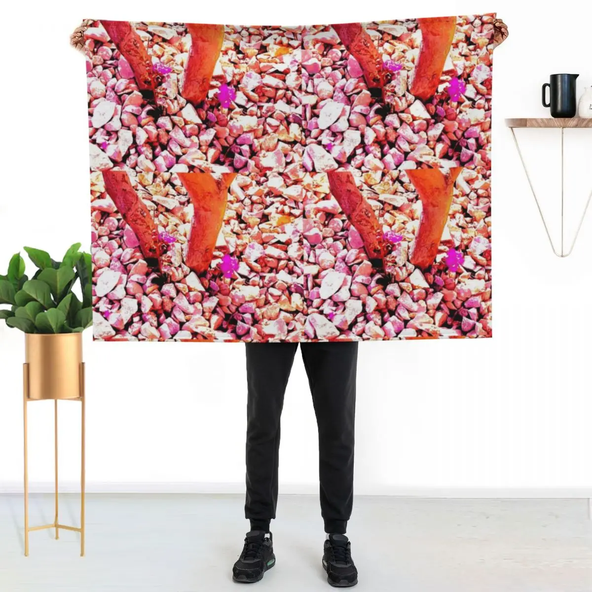 Up From Rock Throw Blanket Extra Large Throw Thin Camping Cute warm for winter wednesday Blankets