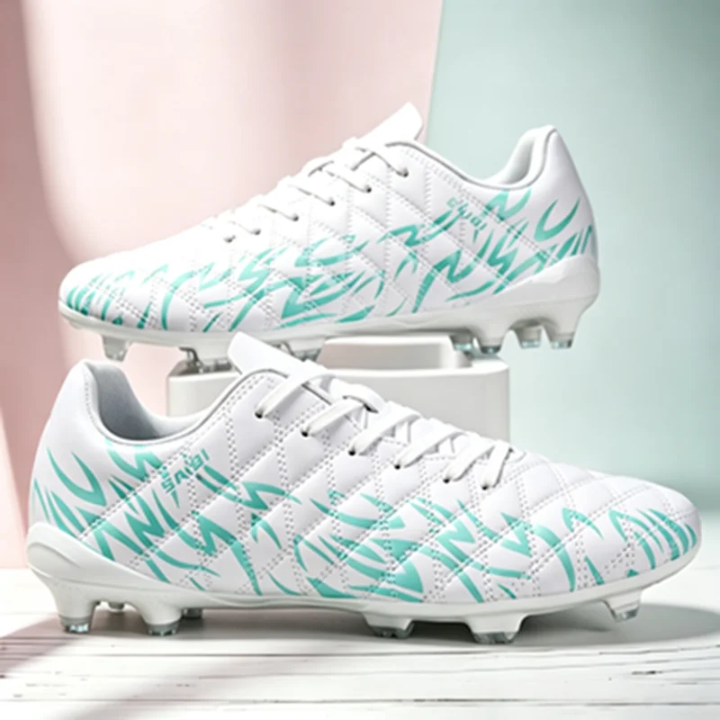 Adult FG AG Football Boots Lightweight PU Synthetic Upper Anti‑Slip Studded Cleats For Outdoor Natural & Artificial Grass Field