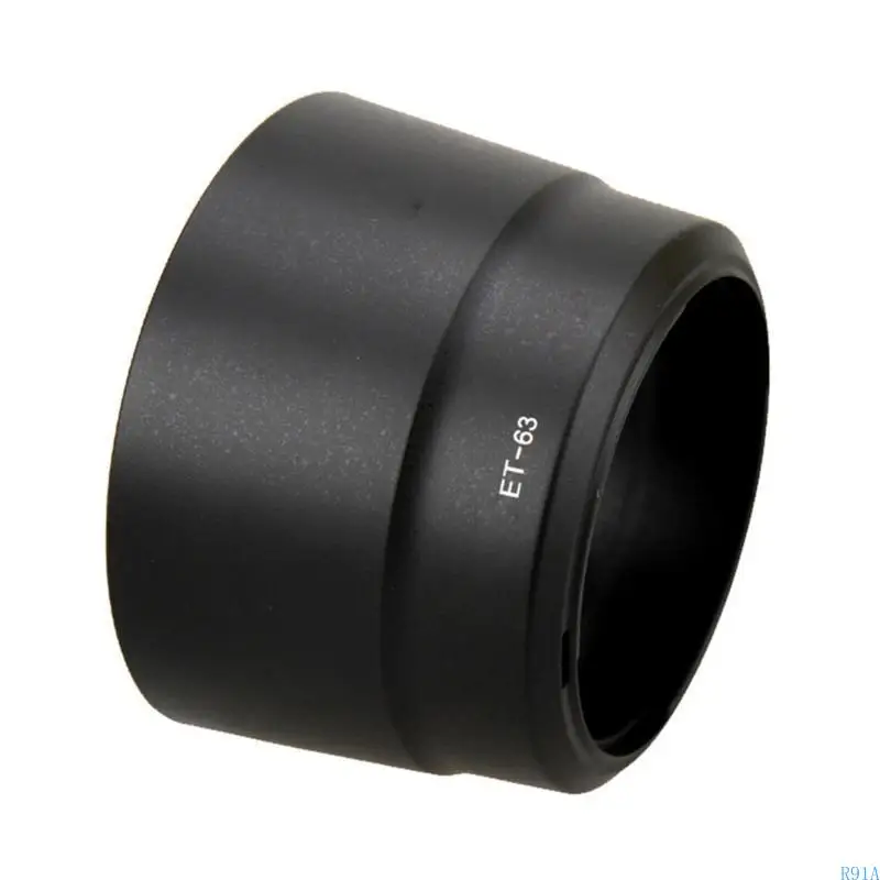 R91A ET63 Reversible- Camera Lens Hood for EF-S 55-250mm f/4-5.6 IS Crisp- Clear-Images Lens Cover Shield-