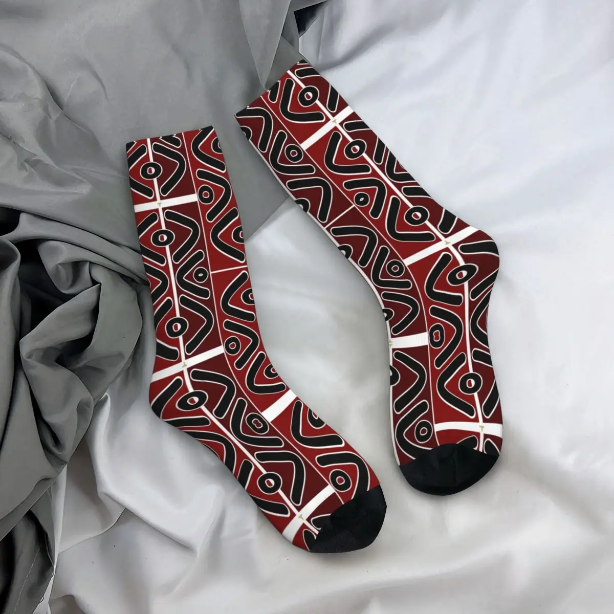 Harajuku estilo africano tecido meias para homens e mulheres, acessórios unisex, absorção de suor