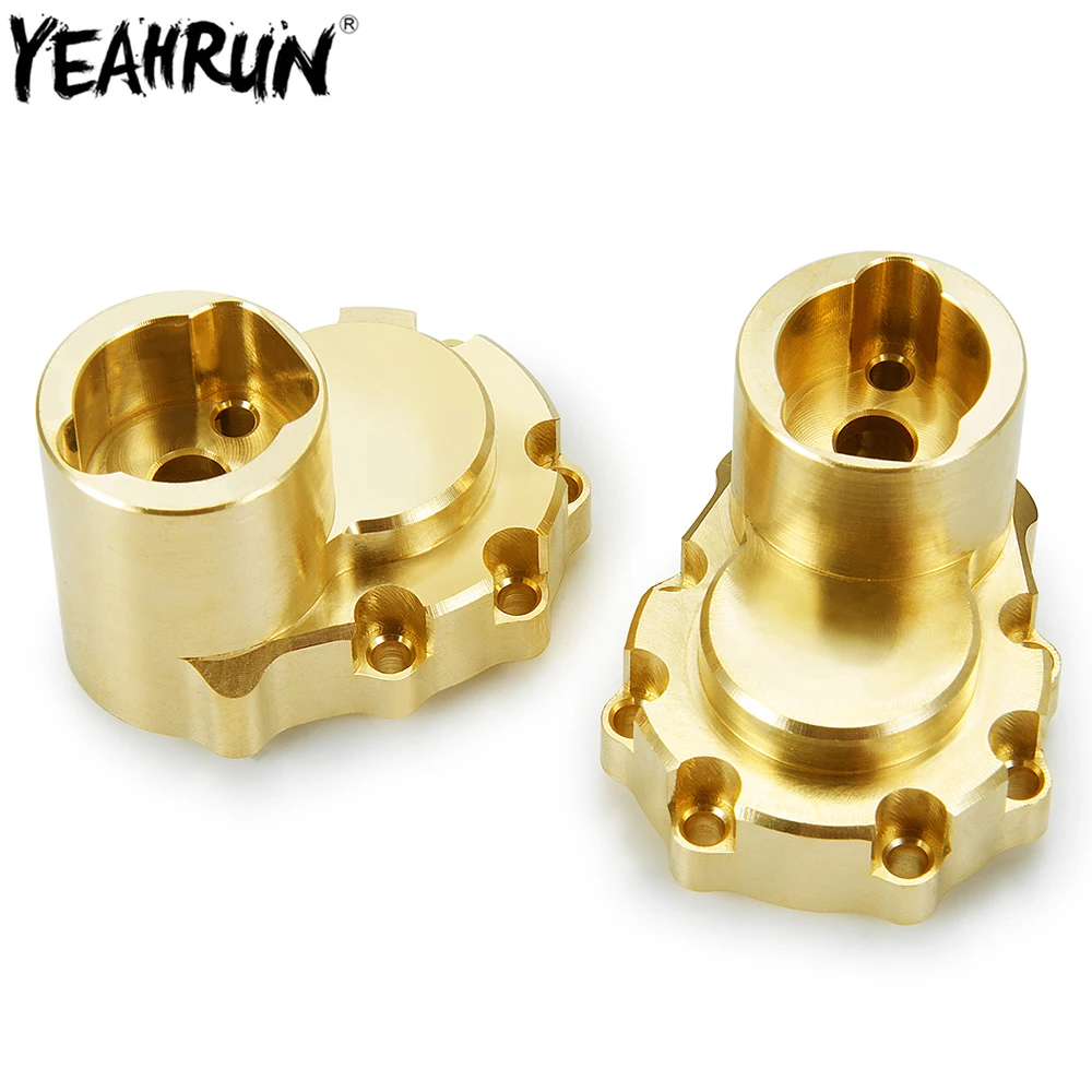 

YEAHRUN 2Pcs Brass Counterweight Rear Portal Drive Housing Balance Weight For 1/10 TRX-4 TRX4 RC Crawler Car Parts