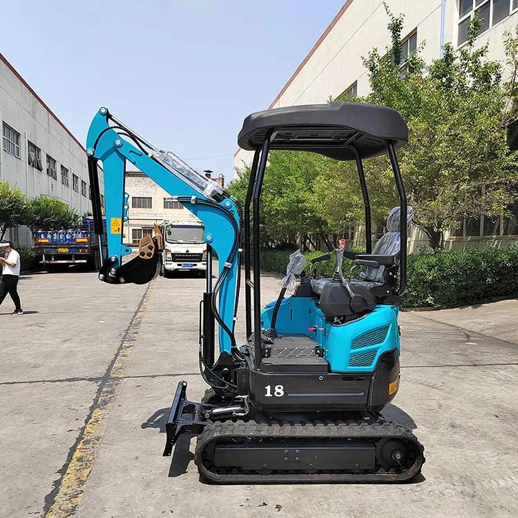 Earth Moving Machinery 1.5ton 0.8ton Micro Mini Excavator with Free Bucket for Sale