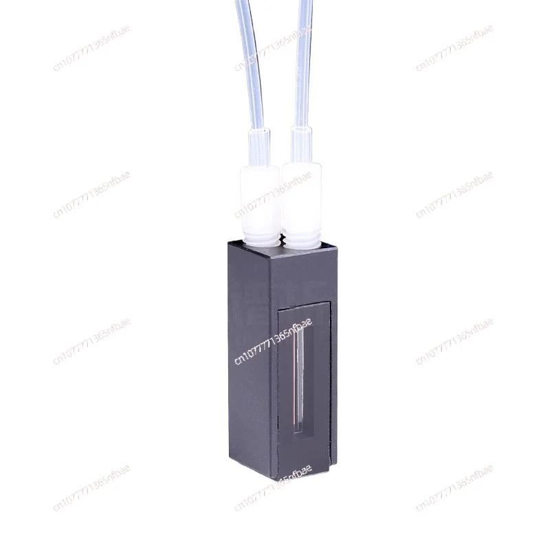 60ul-600ul Quartz Flow Cuvette/thread Interface Two-way Light Transmission Ultraviolet Optical Path 1mm/2mm/5mm/10mm