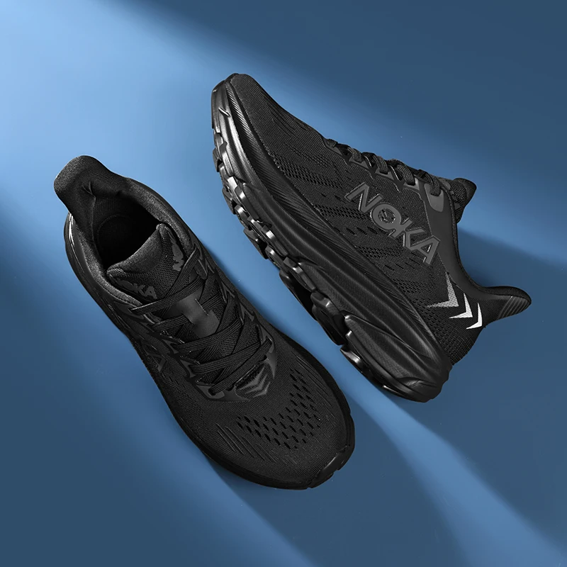 حذاء جري رجالي ذو وسادة هوائية من الكربون يسمح بمرور الهواء وخفيف الوزن من ماراثون للنساء، حذاء رياضي مرن غير قابل للانزلاق
