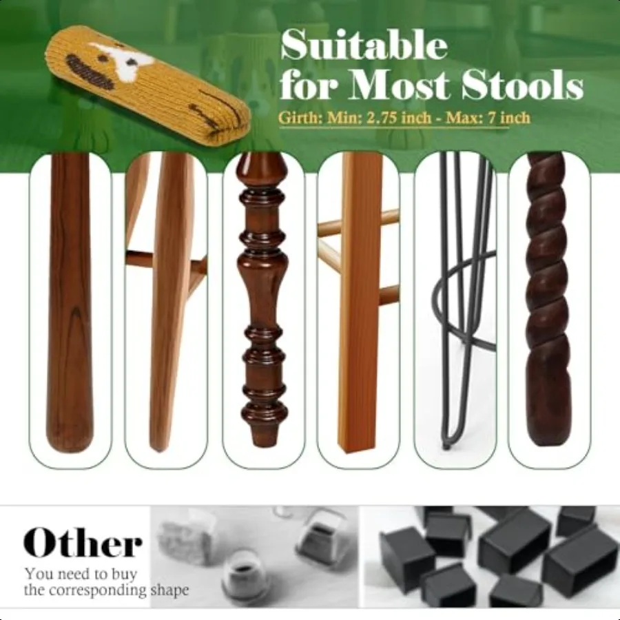 24 قطعة كرسي الكلب لطيف الساق الجوارب. الأثاث الساق الجوارب عدم الانزلاق الحد من الضوضاء كرسي الجدول الساق الجوارب الصلبة حافظات الأرضية ل I #5