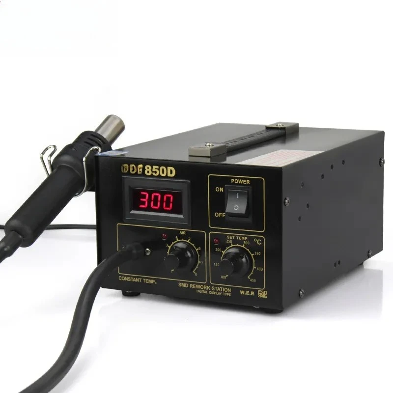 Digital Air Pump Hot Air Rework Station WEP 850D for SMD Desoldering and Welding with High Power Temperature Controlled Hot