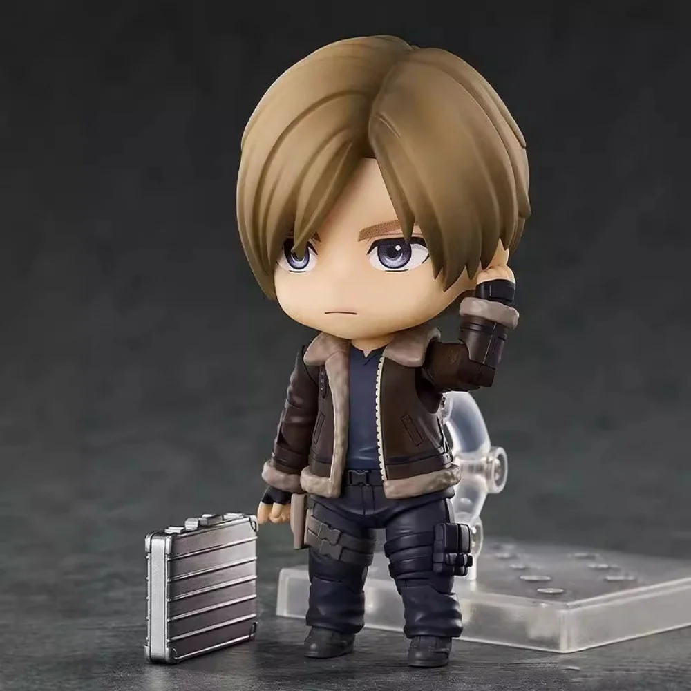 

Resident Evil 4 Lyon Scott Kennedy Action Figure Toy 10cm Face Changeable Model Collection for Gifts