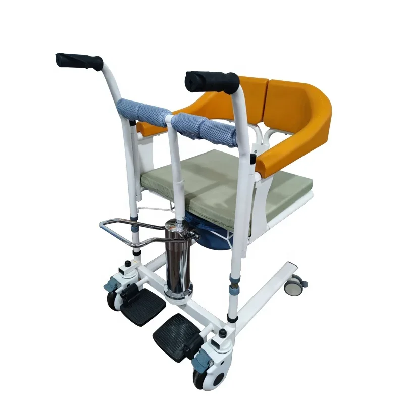 Wheelchair Toilet Commode Chair Patient Lifting Transfer Chair For Elderly And Disabled