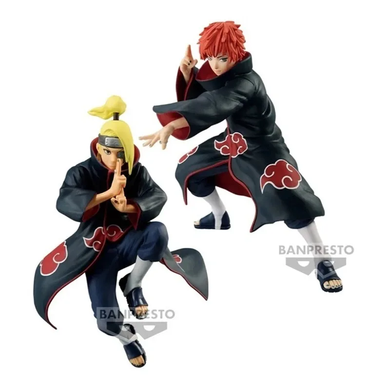 Em estoque original banpresto dor & sasori & deidara naruto anime figura de ação modelo ornamentos caixa brinquedos presente genuíno