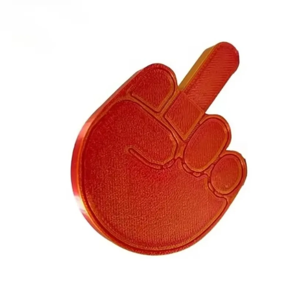 Funny Pop Up Middle Finger 3D Printed Desk Decor Prank Gift For Adults Stress Reliever Novelty Home Office Gag Gift Set Toy Fun