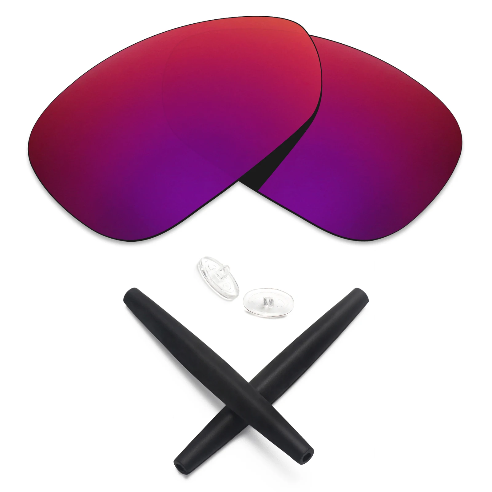 Ezoptix123 Polarized / Non-Polarized Lenses Replacement and Rubber Kit for Oakley Crosshair 1.0 2005 Sunglasses