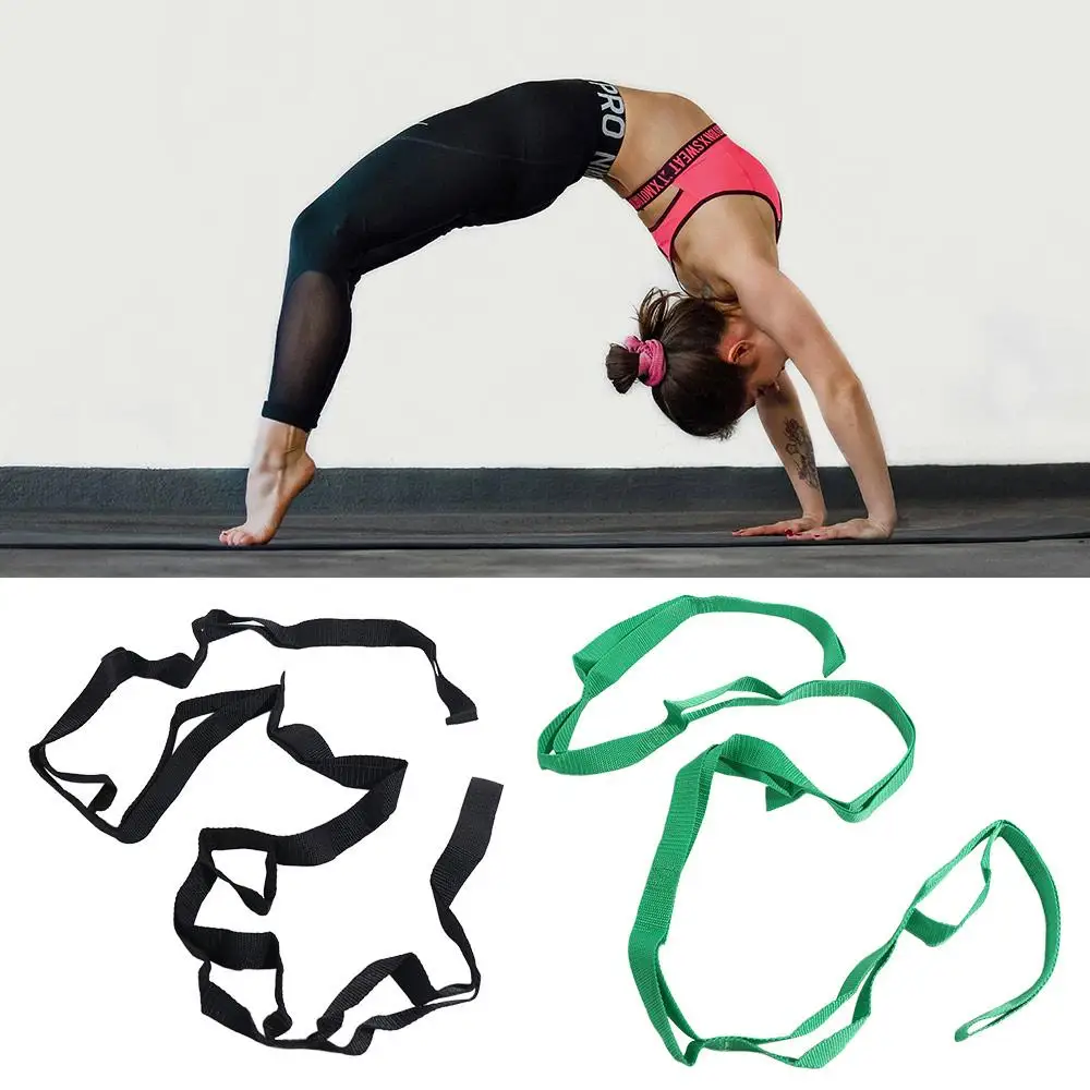 Adjustable Yoga Stretch Band Breathable Durable Yoga Resistance Band Multi-Section 10 Loops Non-Elastic Stretch Straps Pilates