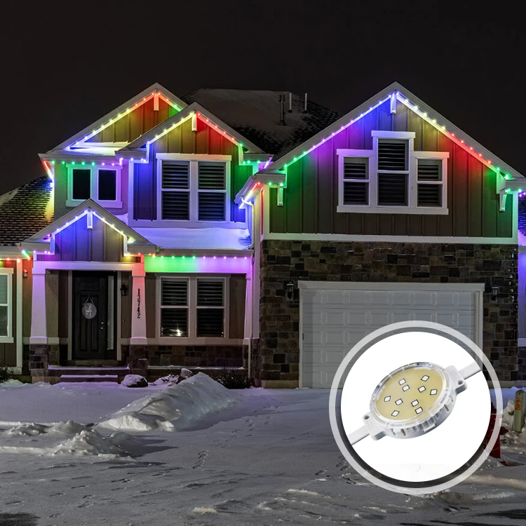 2.5W 3000K RGB DC 24V IP68 Led Point Light Use=d for Christmas Decoration