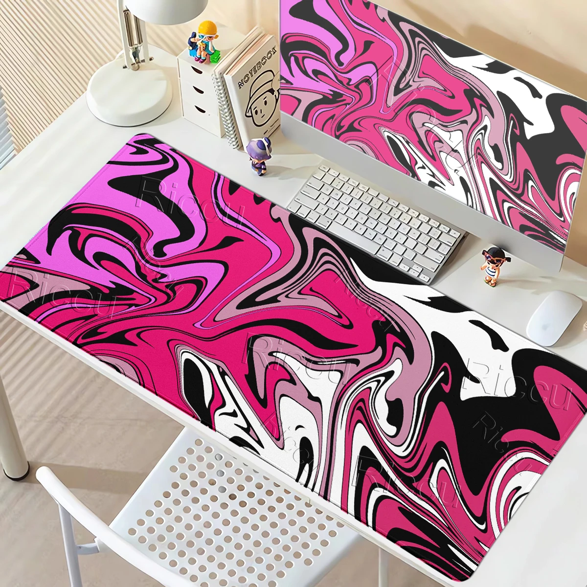 Mauspads Strata Liquid Abstraction PC Laptop Anime Tastatur Rutschfeste Tischmatte Büros Schreibtischzubehör Gamer Dekoration Teppich