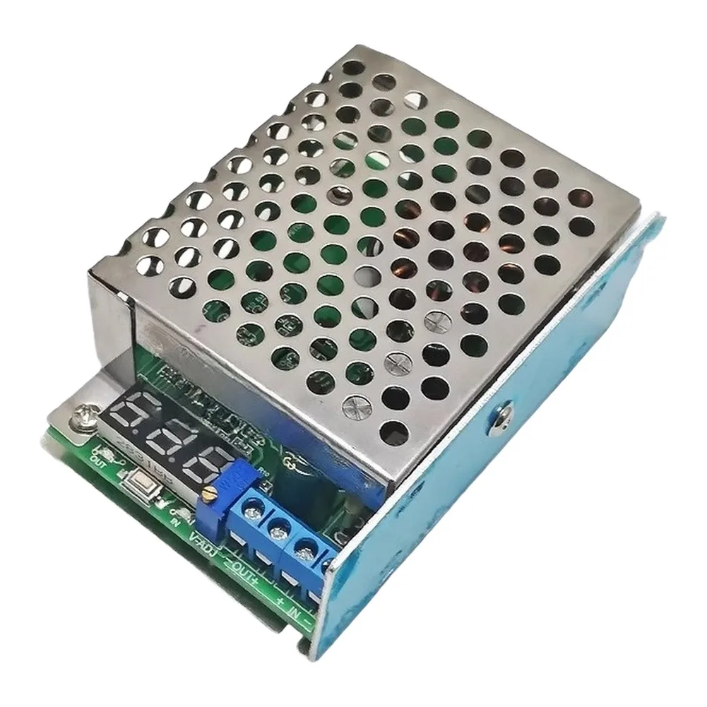 150W Step-Up DC-DC Module 8A Max Output Input Voltage 12V-32V Output Voltage 12V-46V Digital Readout Aluminum Alloy Build