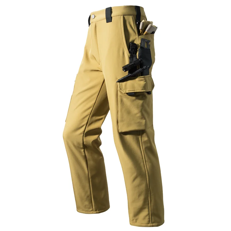Herren City Gargo Winter Taktische Haifischhautjacken Wanderhose Angeln Klettern Trekking Lässige Jagd Campinghose M-5XL – Detail 13