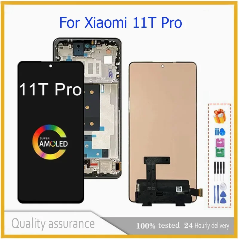 

AMOLED For Xiaomi Mi 11T 11T Pro 21081111 RG 2107113 SI Pantalla lcd Display Touch Panel Screen Digitizer Assembly Repair Phone