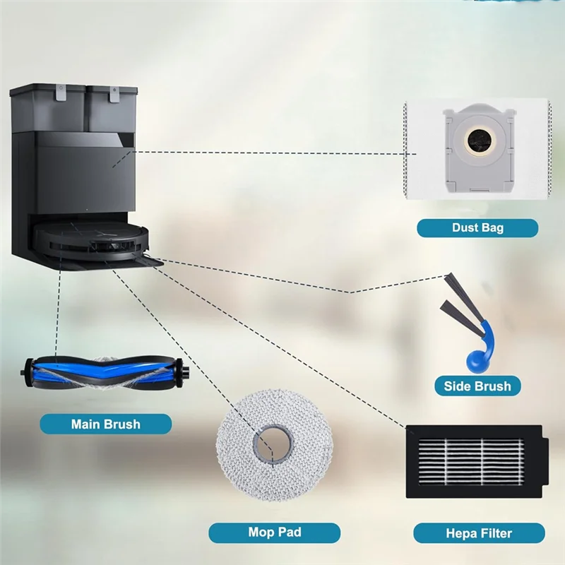 Ad24 peças de reposição para ecovacs deebot t30c omni robô aspirador acessórios conjunto