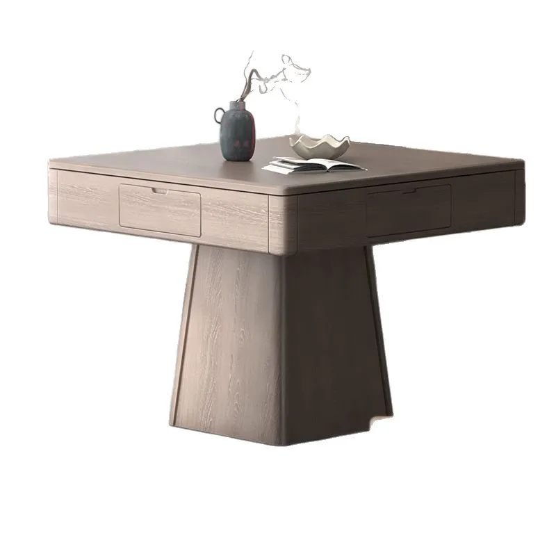 

New Chinese automatic mahjong machine silent solid wood multifunctional home new mahjong table table dual-purpose