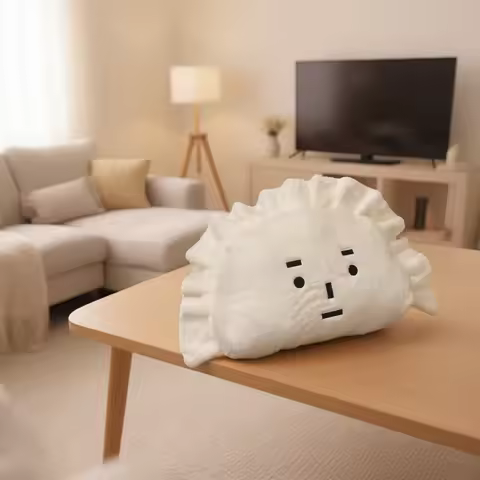 Creative Dumpling Shaped Pillow Family Lovely Funny Sofa Cushion Living Room Bedroom Soft Comfortable Throw Pillow Decoration