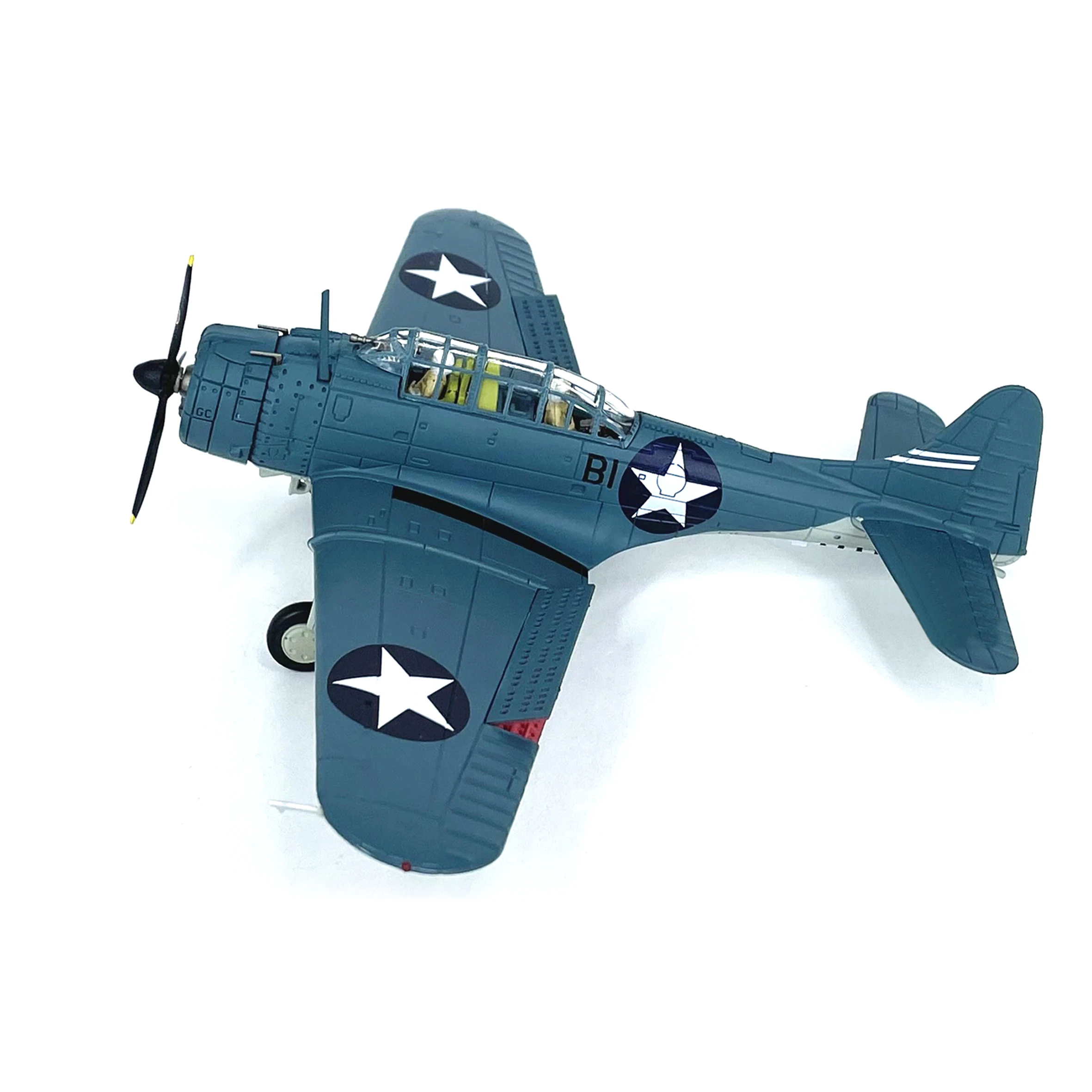 1: 72 WLTK WW2 US SBD fighter model (Midway Battle Best) cockpit closed state Half alloy collection model