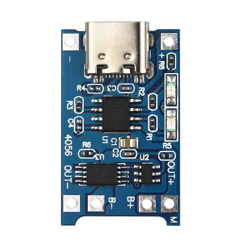 100pcs 5V Micro/TYPE-C USB 1A TP4056 18650 Lithium Battery Charging Board With Protection Charger Module