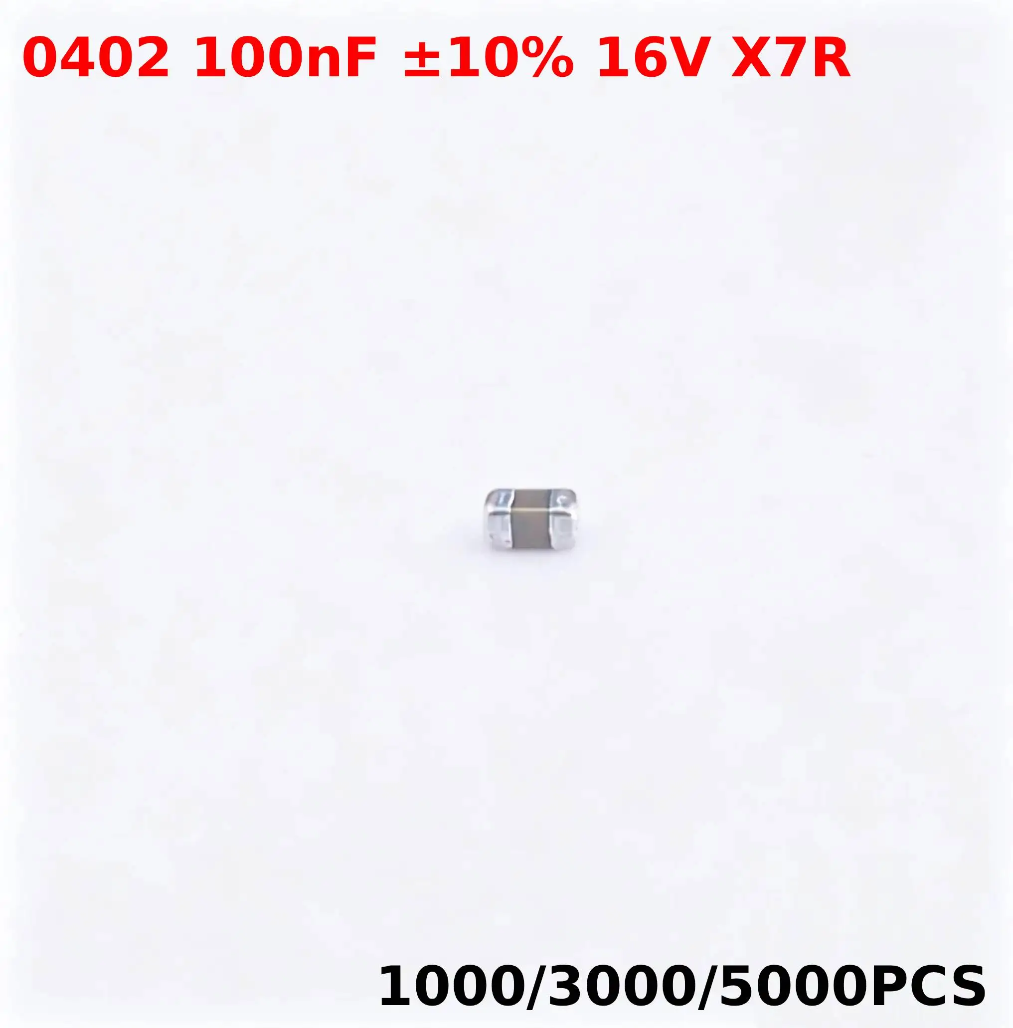 1000/3000/5000PCS New CL05B104KO5NNNC 0402​ 100nF ±10% 16V X7R MLCC