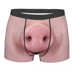 Custom Cool Funny Pig Face Nose Boxers Shorts Panties Men's Underpants Breathable Animal Piggy Lover Briefs Underwear