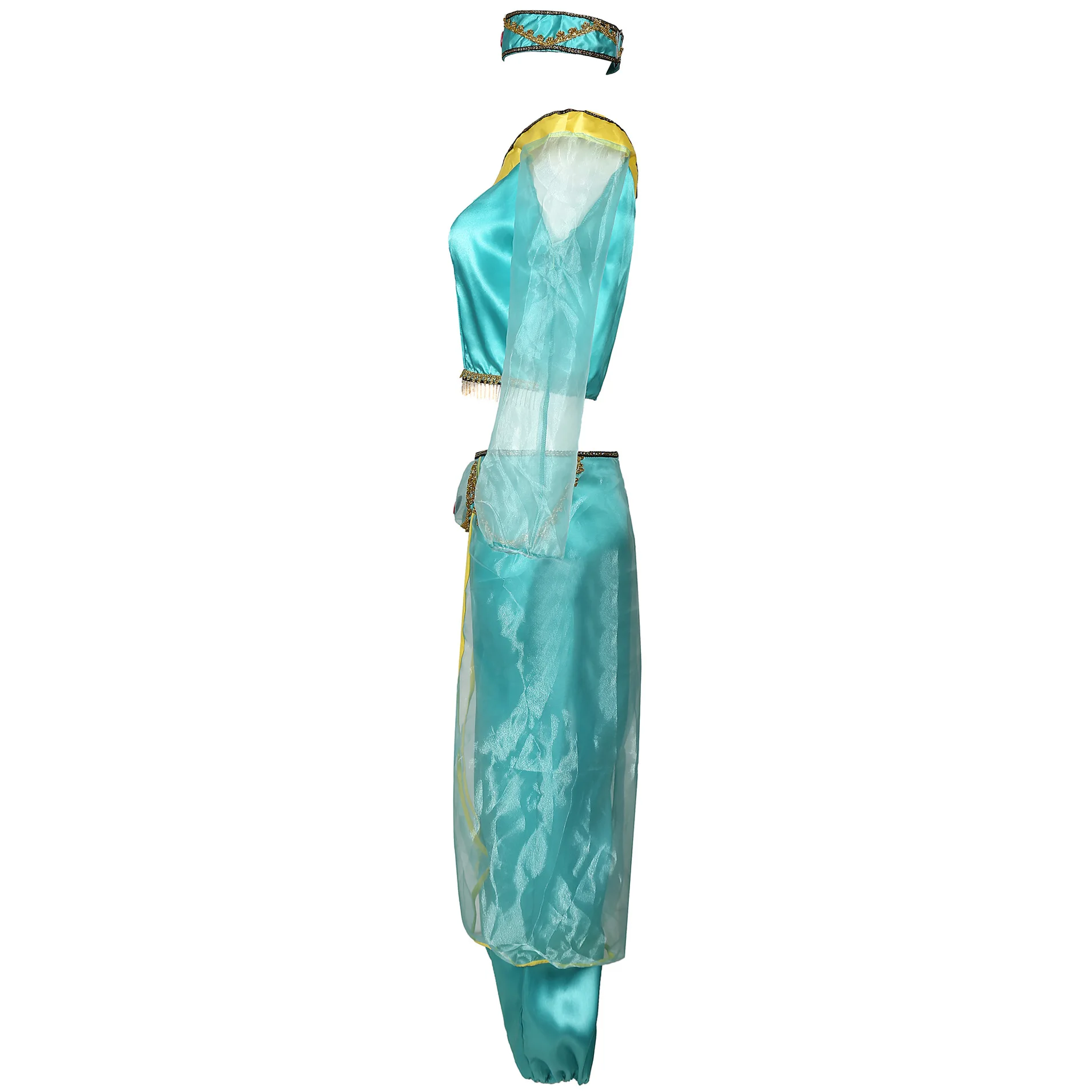 Aladdin Lantern Jasmine Princess Dress COS Game Uniform Halloween Costume Role Playing Costume